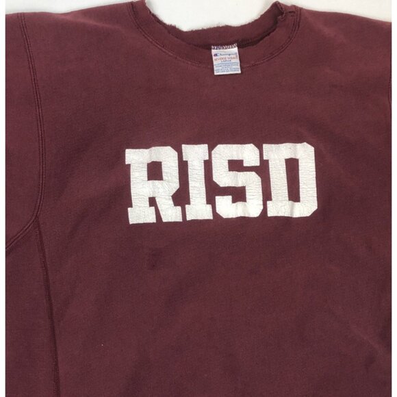 Vintage Champion RISD Rhode Island School Design Reverse Weave Crewneck Large - Picture 3 of 9